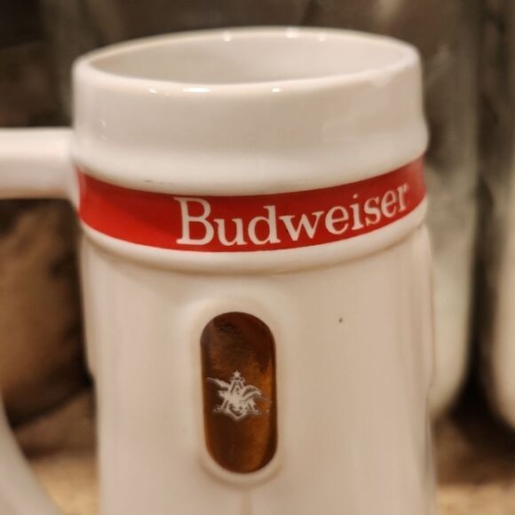 Vintage Budweiser Anheiser Busch Beer Steins Set of 2 12 oz. - Picture 6 of 13
